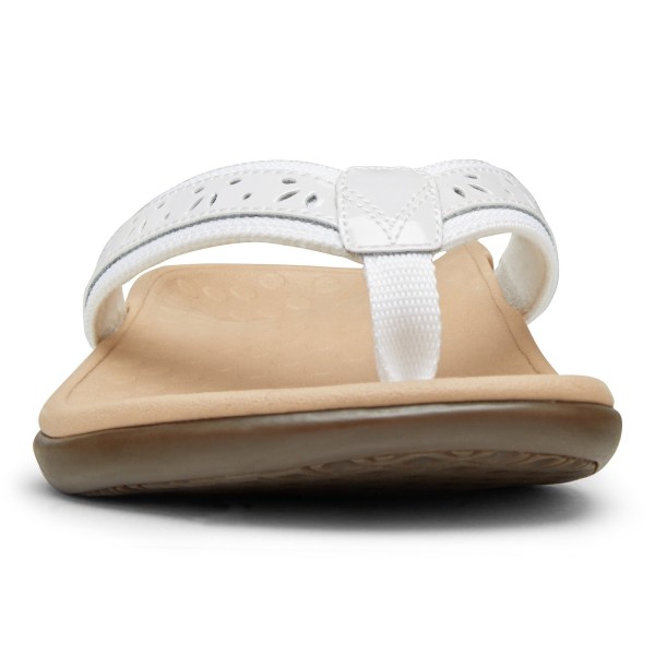 Vionic Sandals Ireland - Casandra Toe Post Sandal White - Womens Shoes In Store | XCGLO-5632